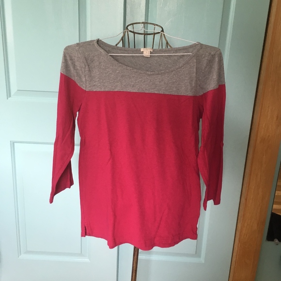 J. Crew Tops - J. Crew Two Tone Long Sleeve Shirt